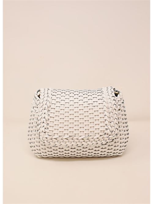 borsa in pelle intrecciata bianca Laboratorio Capri | 602BIANCO
